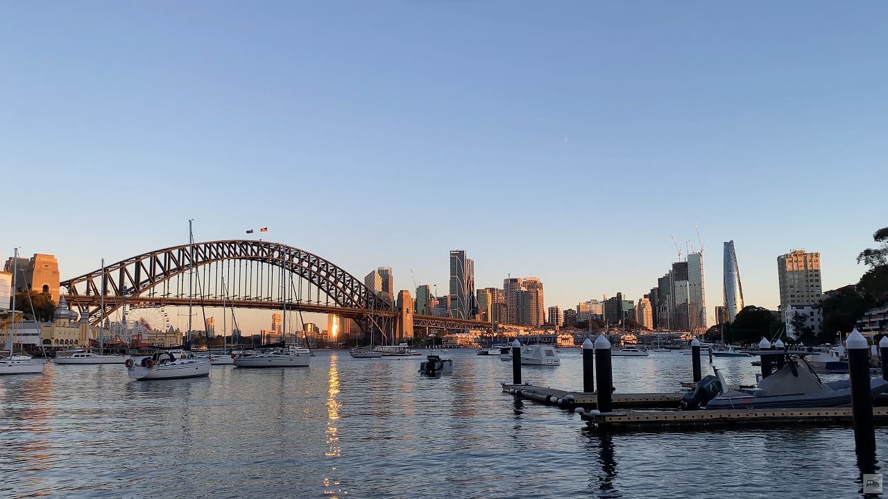 Sydney Harbour, Australia Sunset Ambience - 4K Live Wallpaper