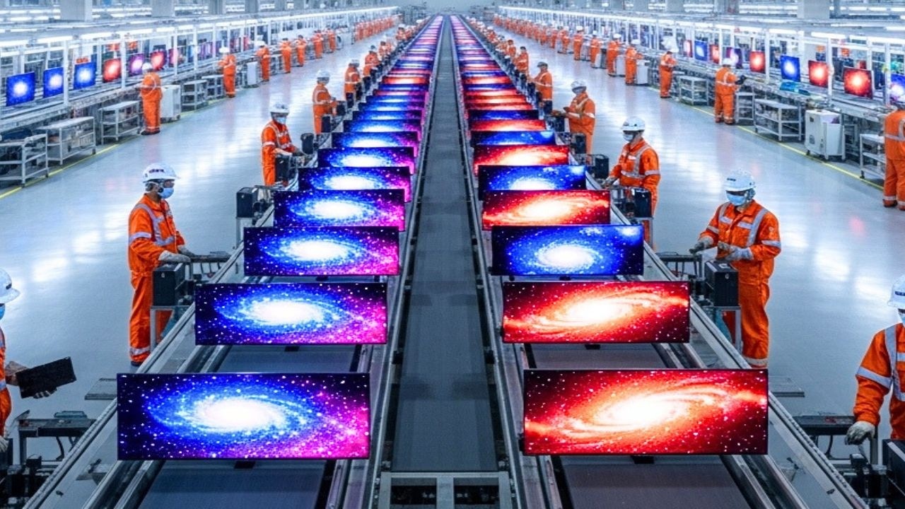 CÓMO se FABRICAN los TELEVISORES LED SMART TV📺  Dentro de la MEGA FÁBRICA de TECNOLOGÍA
