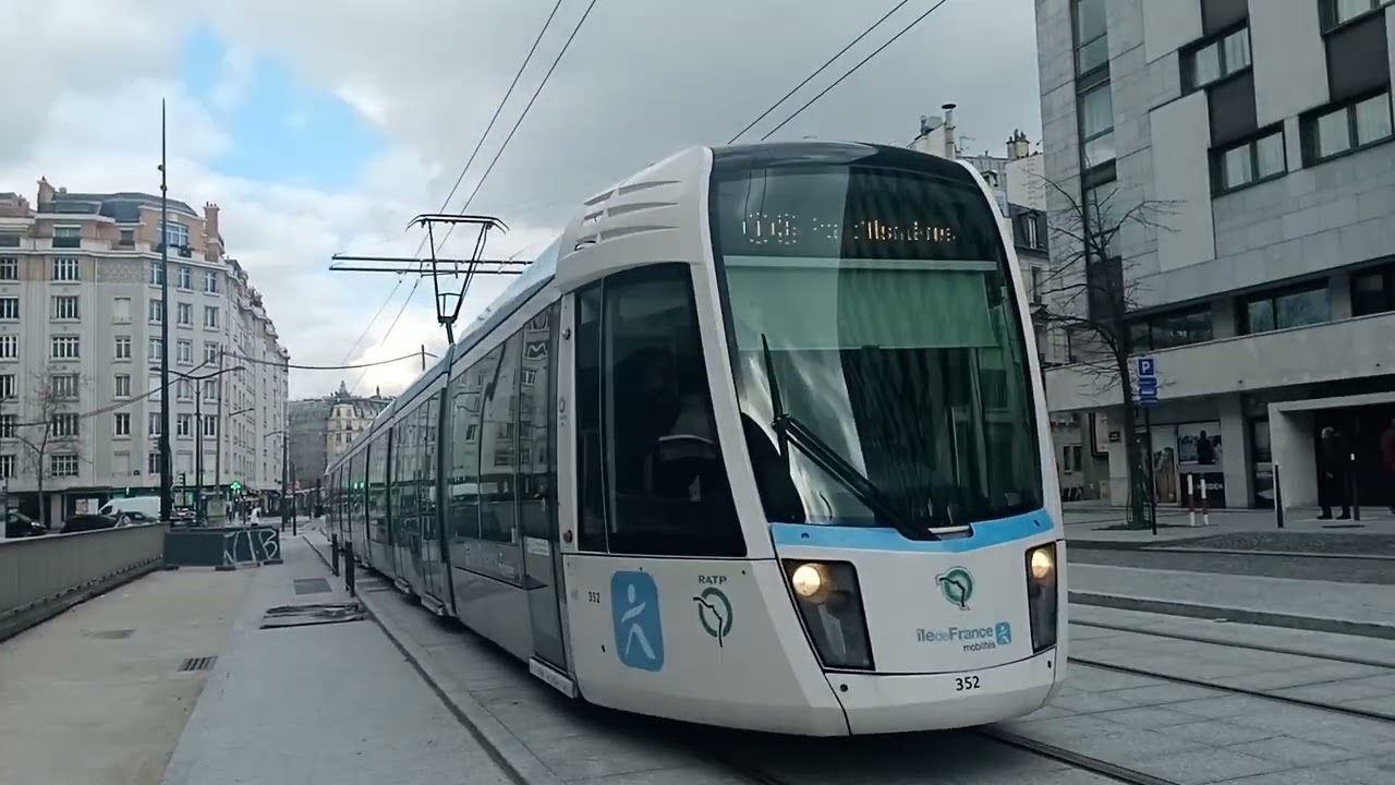 (T3b) RATP - La marche à blanc des Citadis 402 (IDFM) pour le prolongement vers Porte Dauphine 🚉✨💚