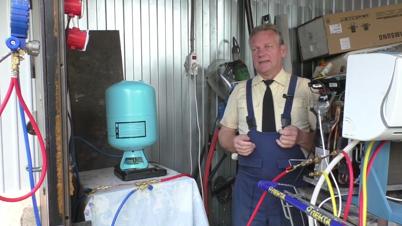 Заправка с дозаправкой инверторной сплит системы #分体式系统 #split system