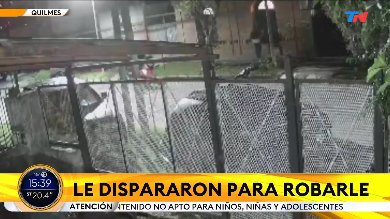 INSEGURIDAD EN QUILMES I Le dispararon para robarle: 