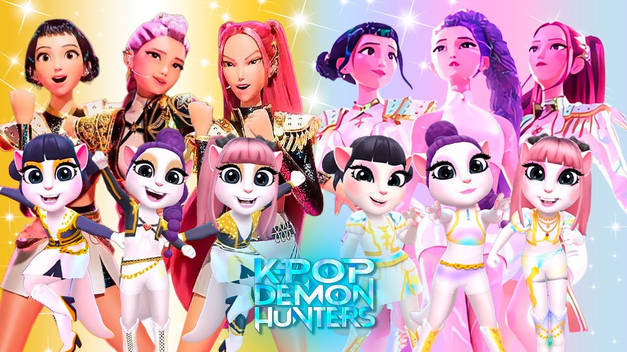😈🎵 My Talking Angela 2 | K POP DEMON HUNTERS | New Cosplay | Makeover 🔥✨