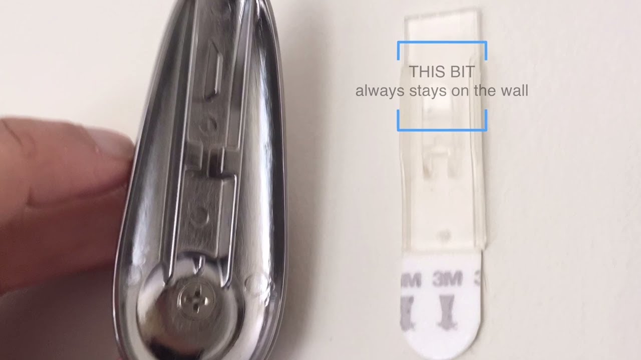 [TUTORIAL] Command Bright Chrome Metal Hook &mdash; good for renters (no screws!)