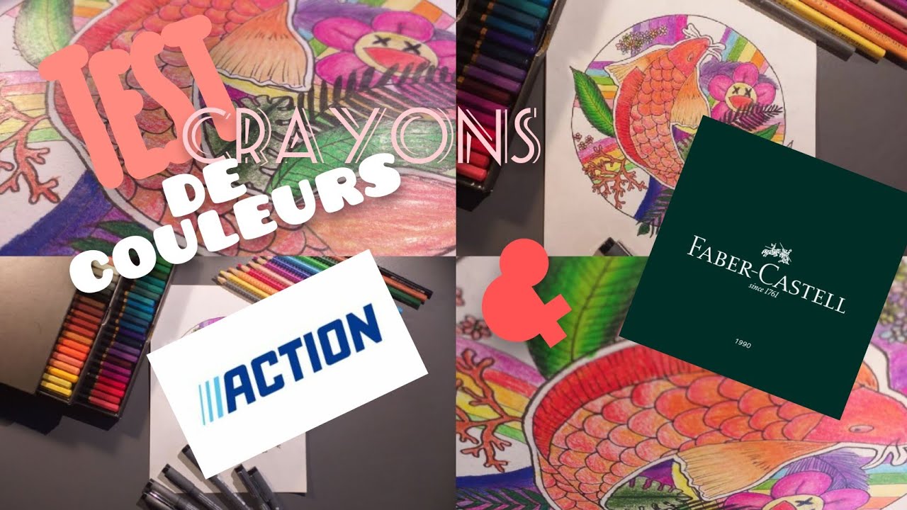 Je teste des crayons de couleurs Action et Faber-Castell || Artéa🃏
