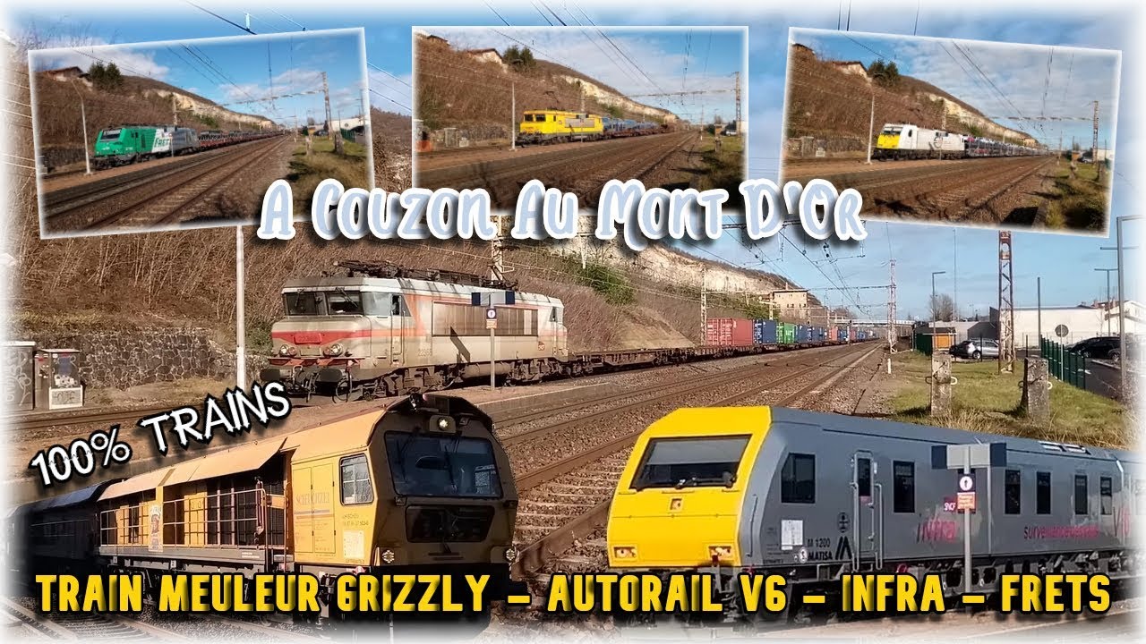 Train meuleur GRIZZLY - AUTORAIL V6 - INFRA - FRETS à Couzon Au Mont D'Or