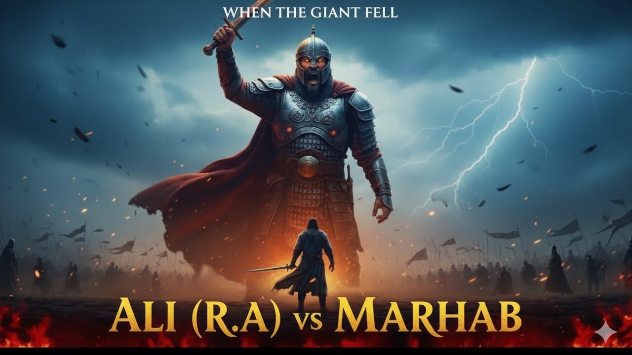Hazrat Ali R A vs Marhab | The Fight That Shook Khaybar | Islamic Epic Battle |
