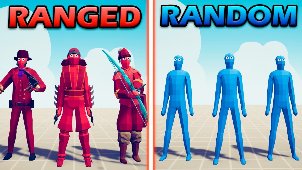RANGED TEAM vs RANDOM UNITS TEAM - Totally Accurate Battle Simulator | TABS