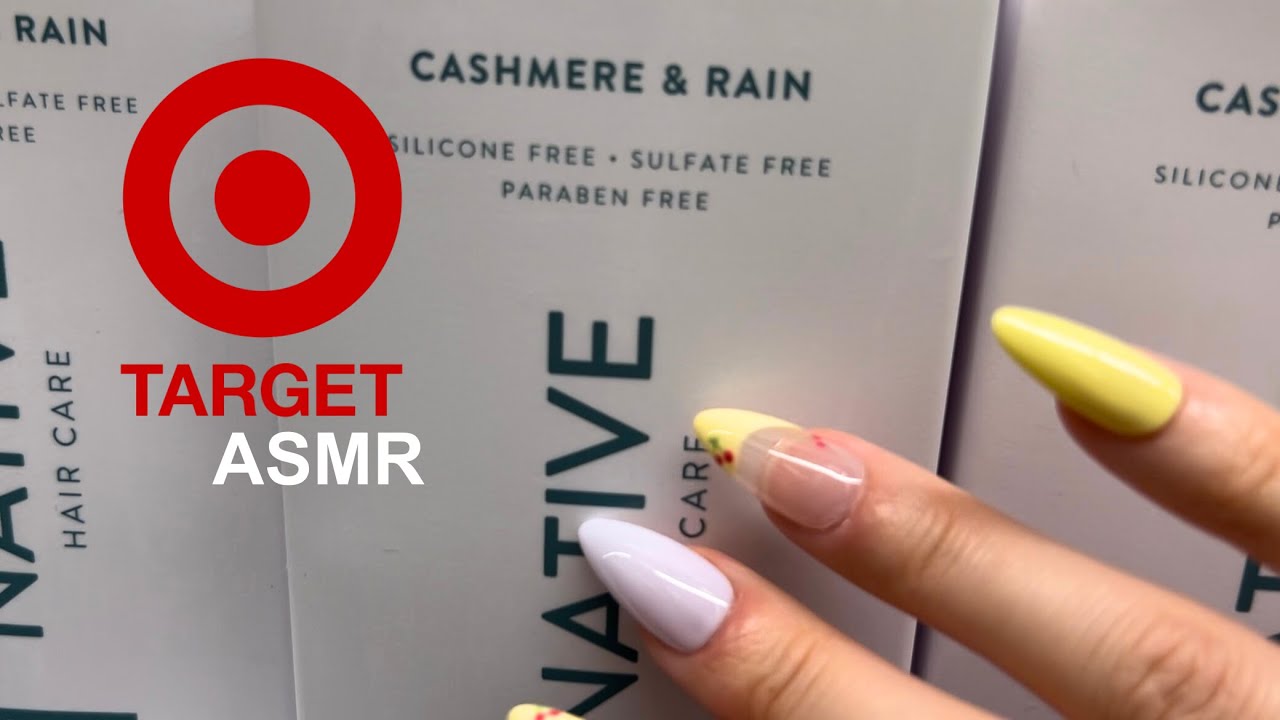 PUBLIC ASMR: tapping on a bunch of stuff at TARGET!