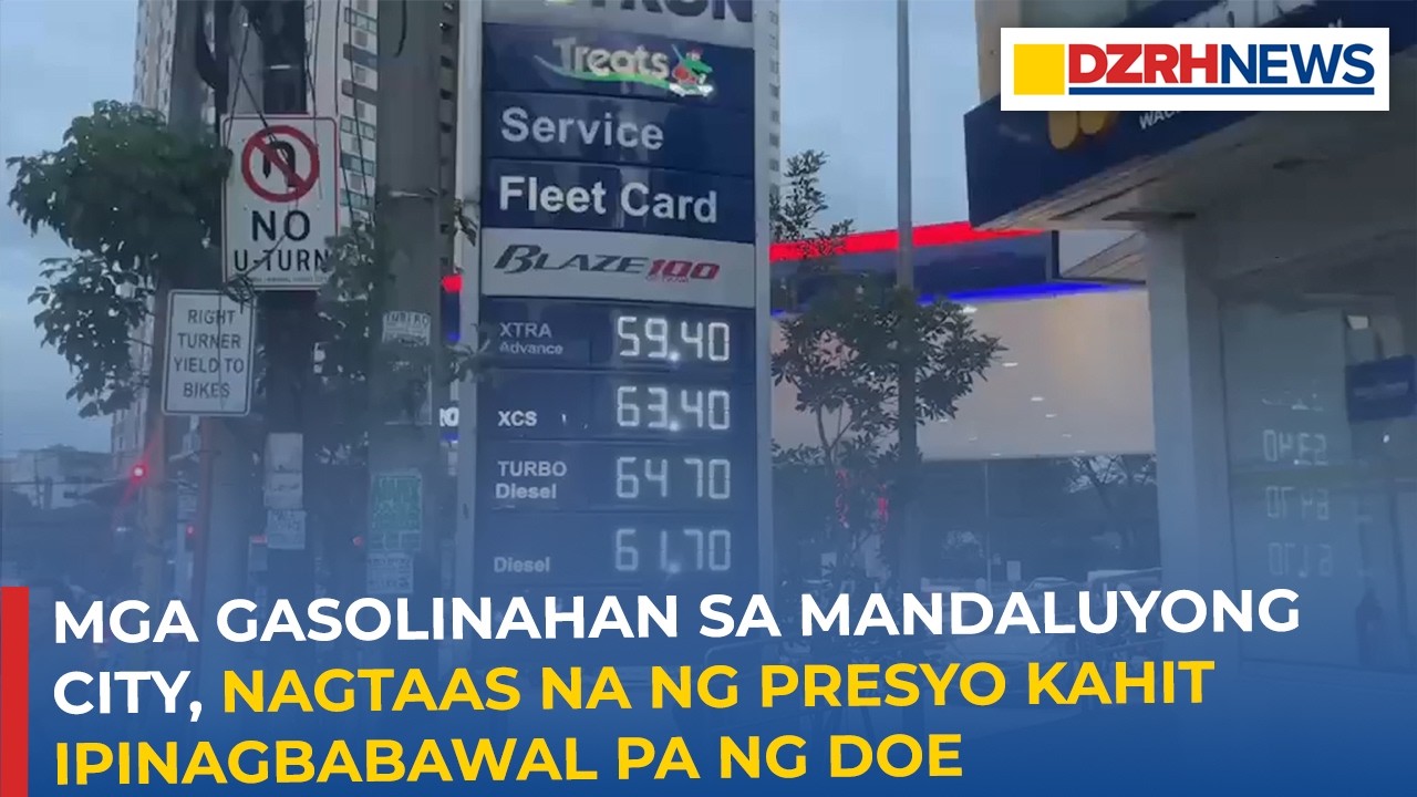 Mga gasolinahan sa Shaw Blvd., Mandaluyong City nagtaas na ng presyo kahit ipinagbabawal pa ng DOE