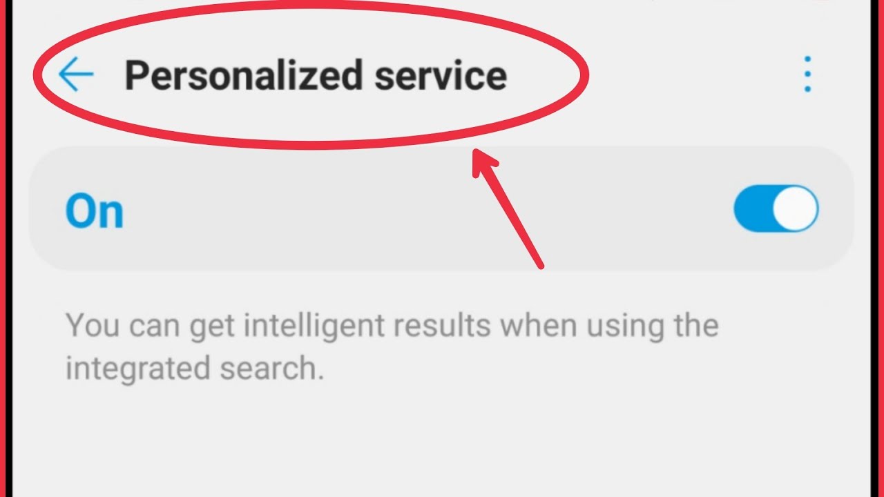 How To Turn ON/OFF Personalized service | LG Phones