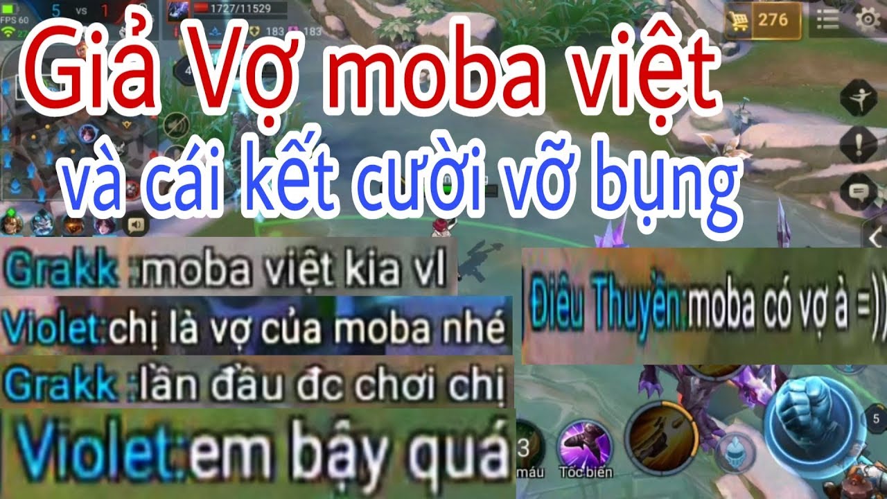 Liên Quân Vui Nhộn | Giả Vợ Moba Việt Chơi Liên Quân Và Phản Ứng Không Thể Nhịn Cười Của Team