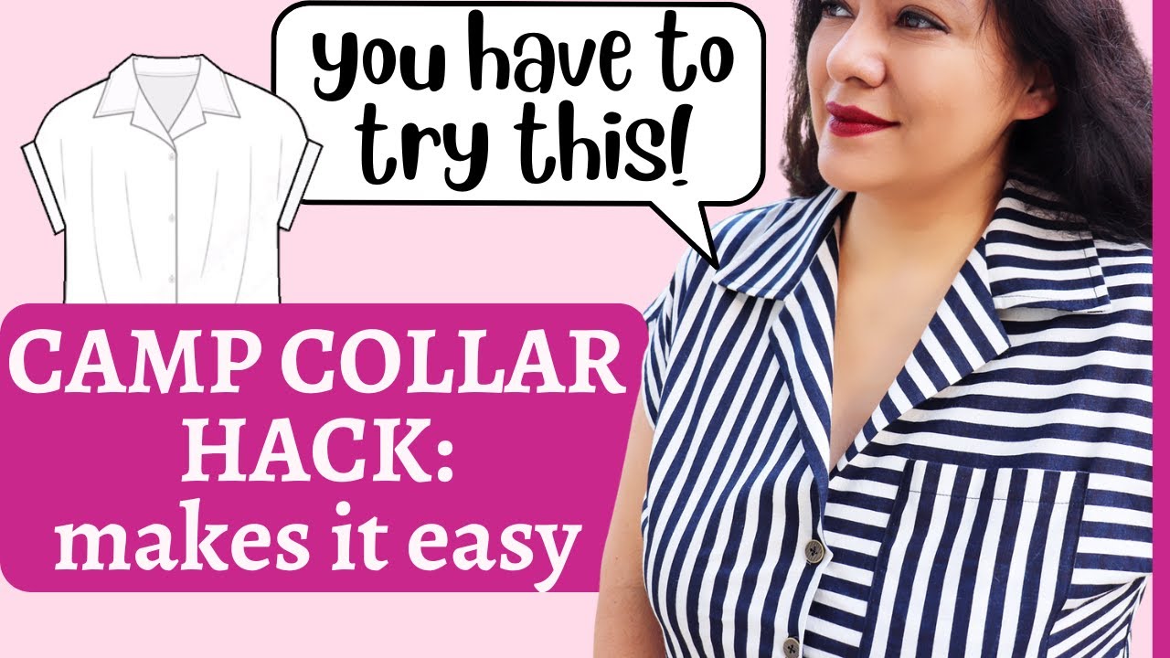 My secret revealed! EASIEST Camp Collar you could EVER SEW.  2 Melody Dolmans (Love Notions).