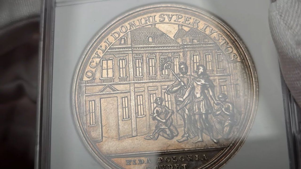 Stanisław August Poniatowski. Medal 1771, na ocalenie Stanisława Augusta Poniatowskiego NGC MS62