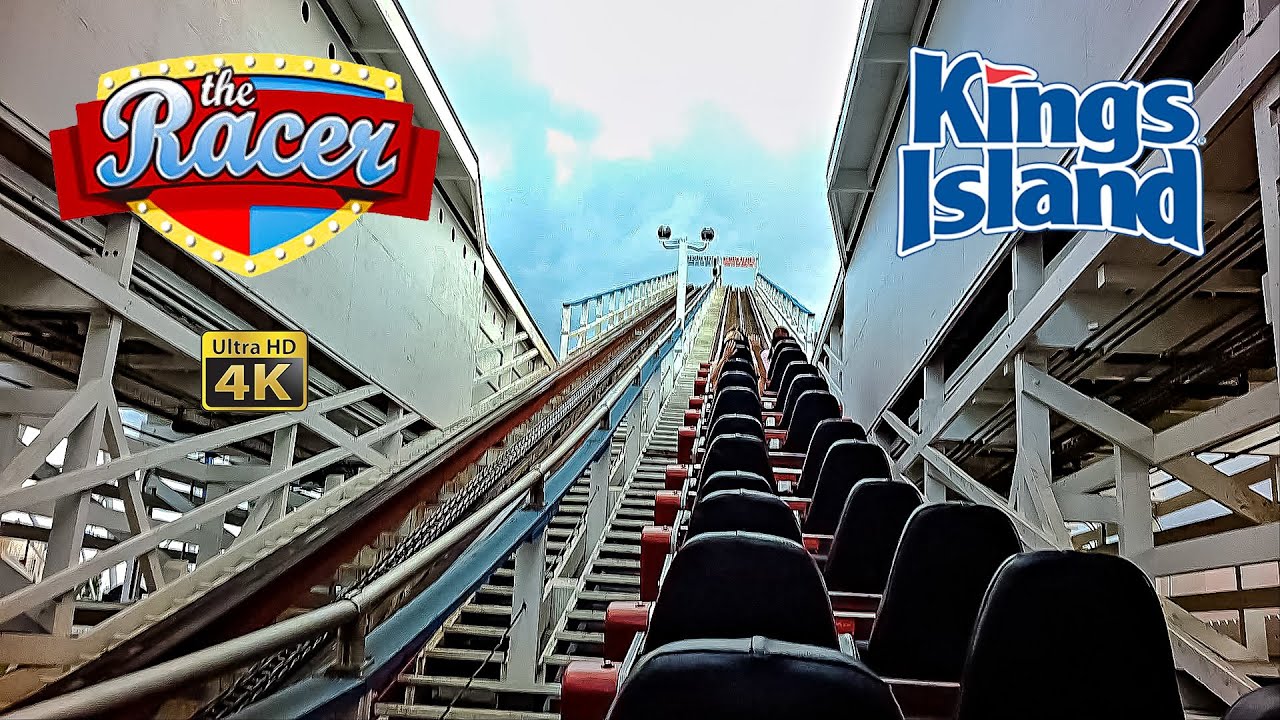 2024 The Racer Roller Coaster Red Train On Ride 4K POV Kings Island