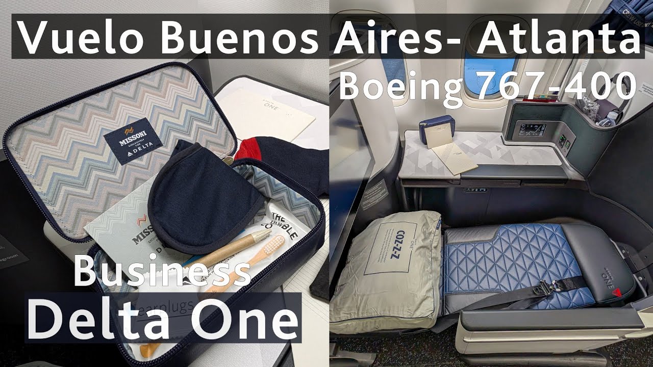 Vuelo Buenos Aires - Atlanta en clase BUSINESS de Delta Air Lines (Delta One) ✈️ Boeing 767-400