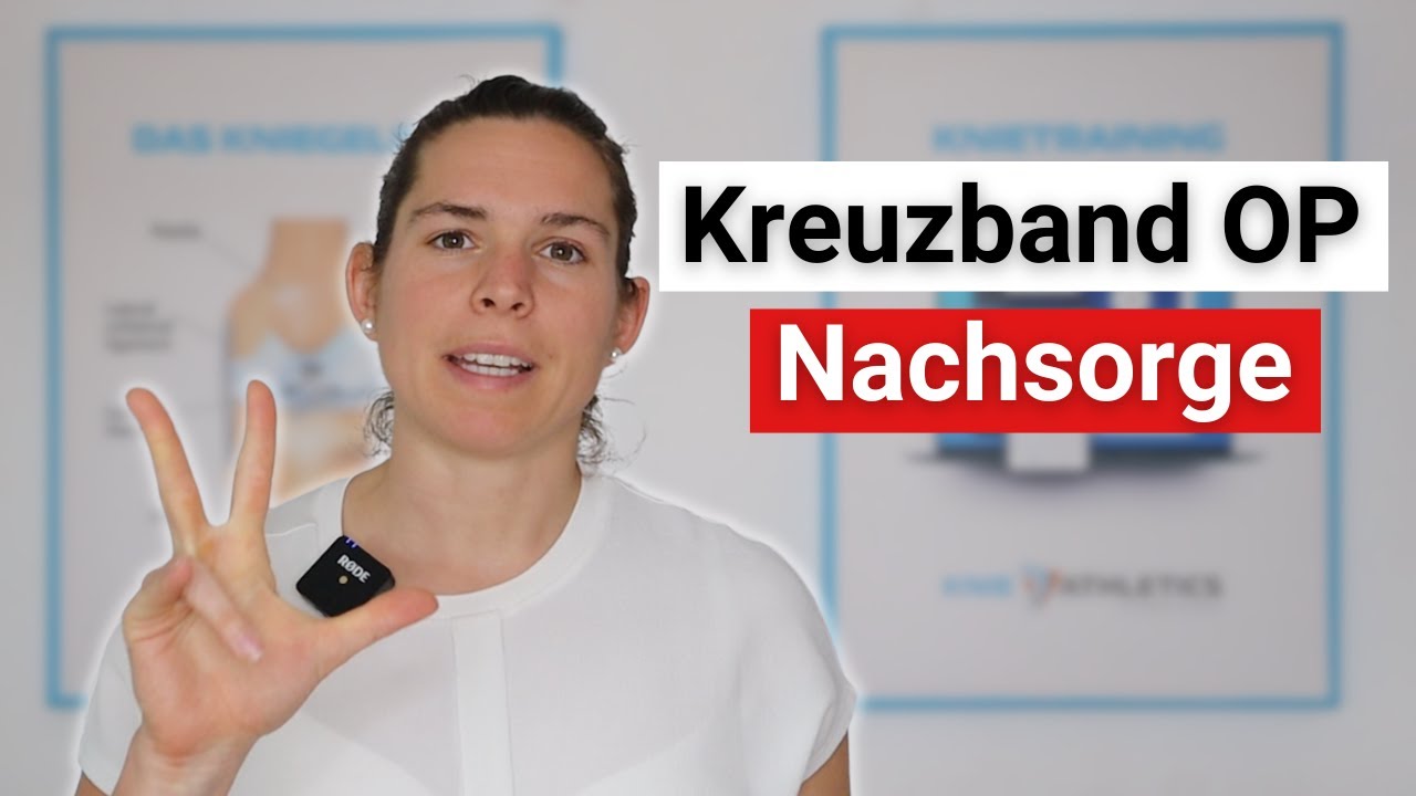 Kreuzband Operation - 3 Dinge die du in der NACHSORGE beachten musst