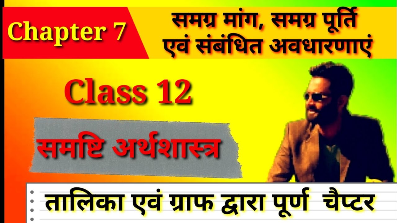Class 12 Economics | Chapter 7 समग्र मांग, समग्र पूर्ति एवं संबंधित अवधारणाएं | Hindi Explanation