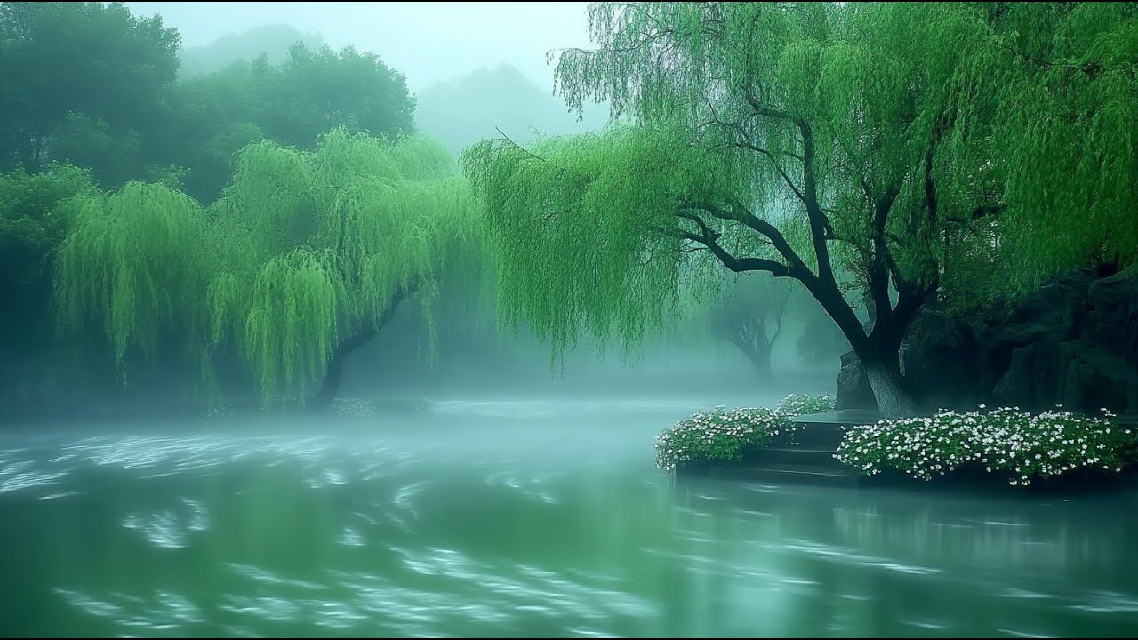 【綠柳輕寒】✨琵琶輕音樂✨聽柳與寒的呢喃！