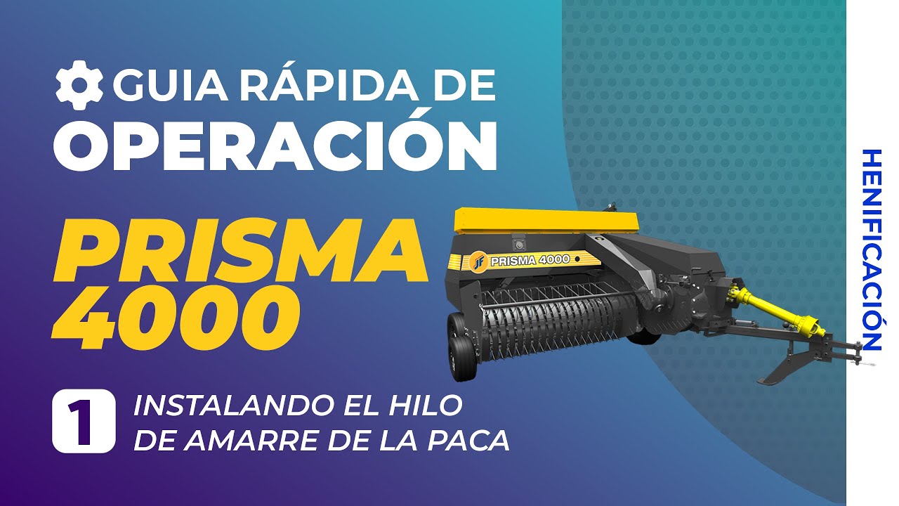 1 - INSTALANDO EL HILO DE AMARRE DE LA PACA