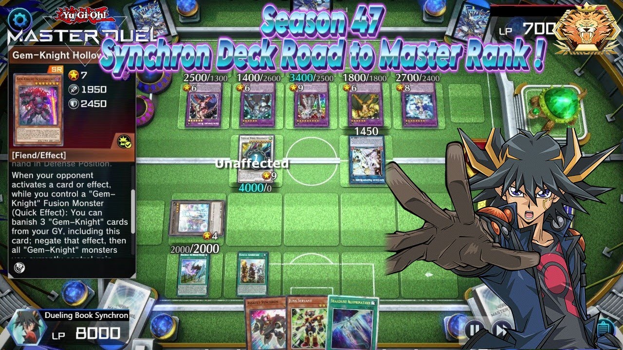 [Yu-Gi-Oh ! Master Duel] Season 47 Synchron Deck Road to Master Rank !