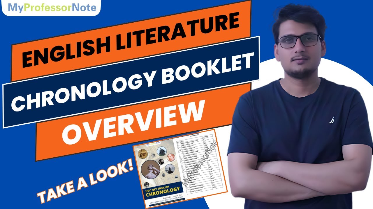 UGC NET English Literature Chronology Booklet Overview | Booklet Out Now!