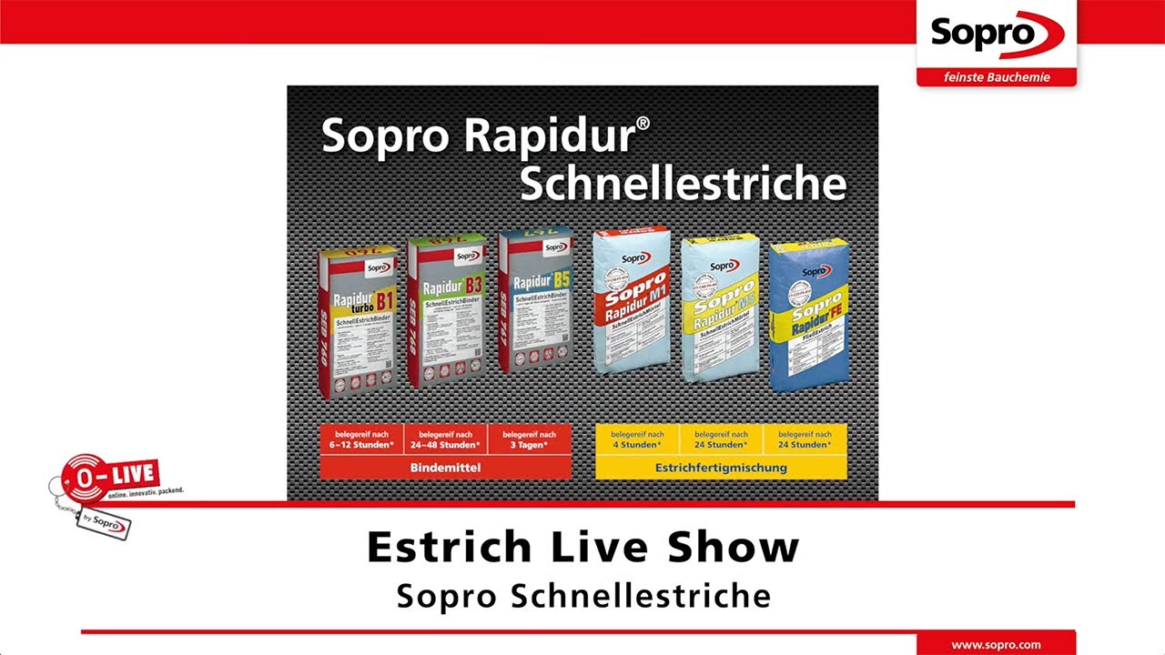 Sopro Rapidur® Schnellestriche