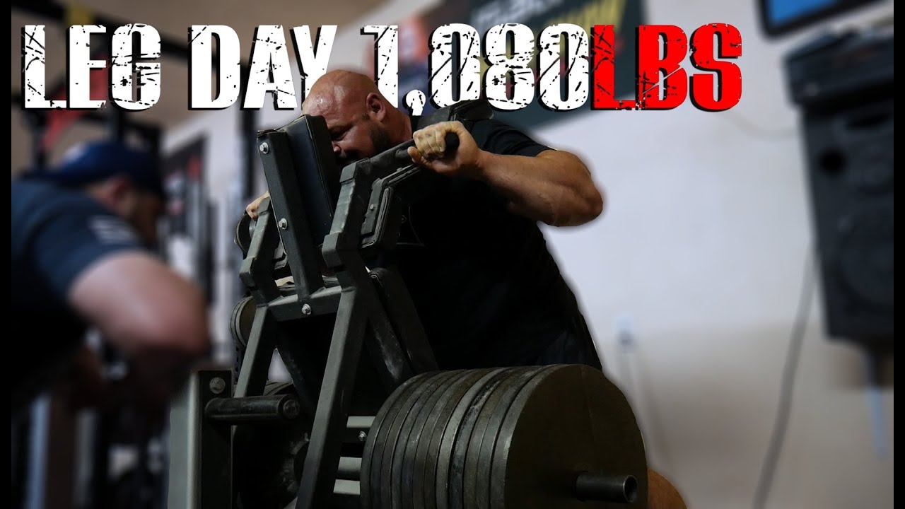 1,080LB POWER SQUAT | LEG DAY TRAINING HIGHLIGHTS | 4X WSM BRIAN SHAW