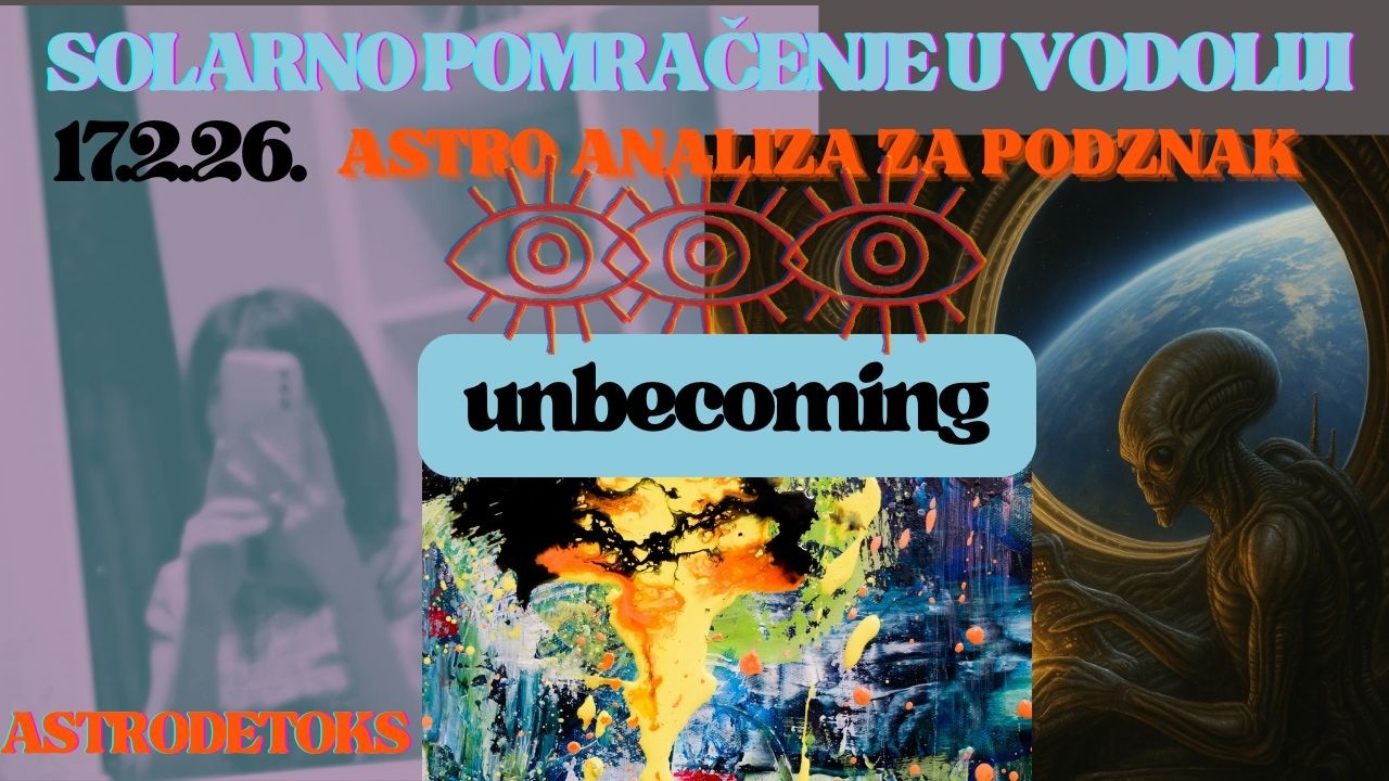 POMRAČENJE U VODOLIJI ZA PODZNAK 17.2.26. UNBECOMING (astro analiza)