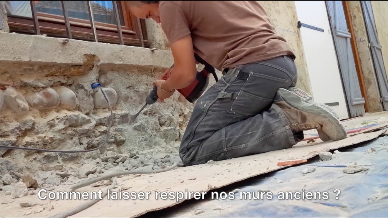 Laissons respirer les vieux murs - piquons le ciment !
