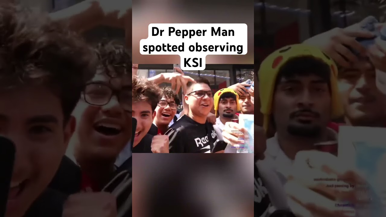 Dr pepper man was plotting #drpepper #funny #drpepperman #doctorpepper #nyc #ksi #stream #clips