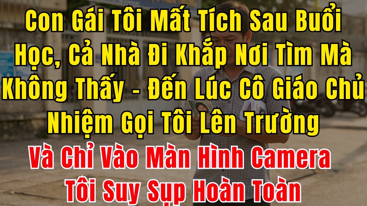 Con Gái Tôi Mất Tích Sau Buổi Học, Cả Nhà Đi Khắp Nơi Tìm Mà Không Thấy – Đến Lúc Cô Giáo Chủ Nhiệm