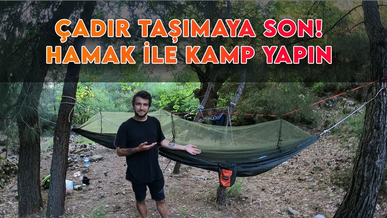 Cibinlikli Hamak ile Orman Kampı - &Ccedil;adırsız Kamp - Buca Kaynaklar Kamp Alanı