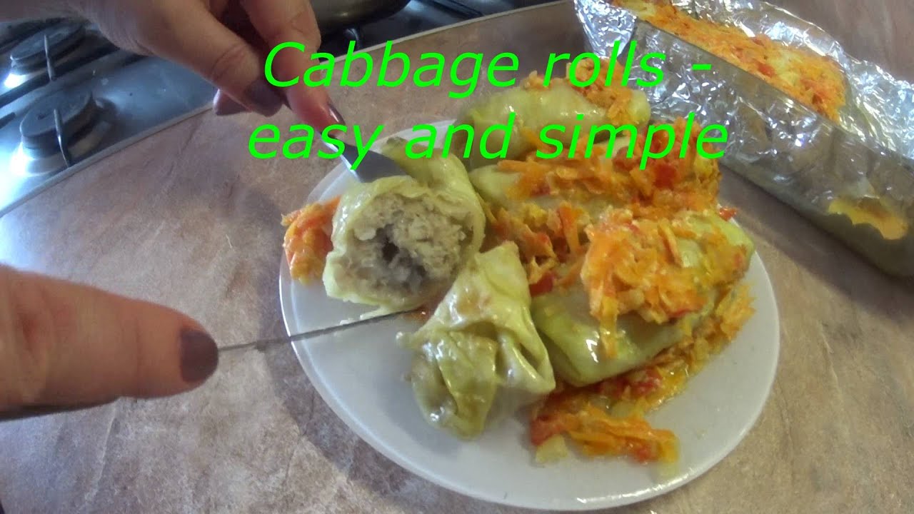 Cabbage rolls   easy and simple