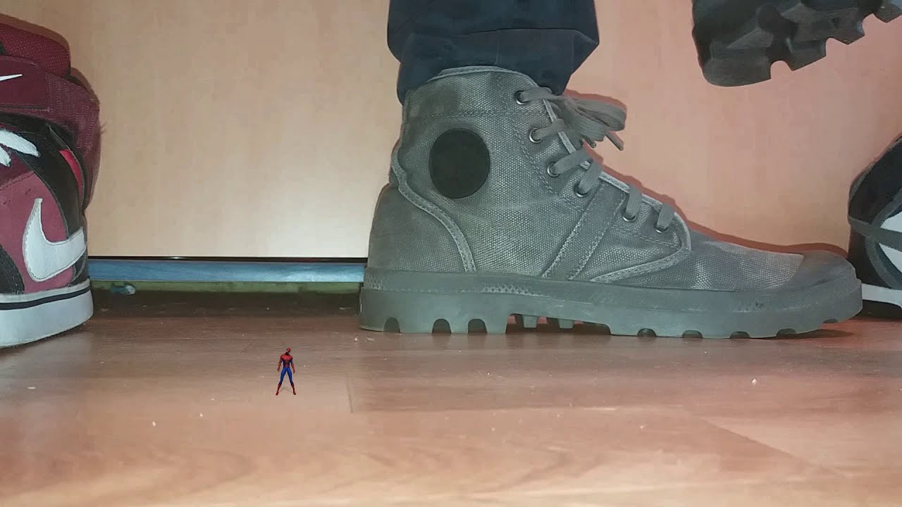 Stomping tiny heroes
