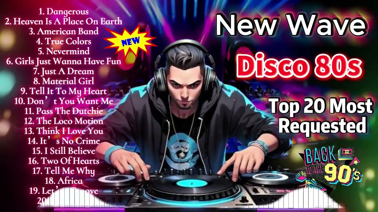 Top 20 Most Requested New Wave Disco 80s Nonstop Remix