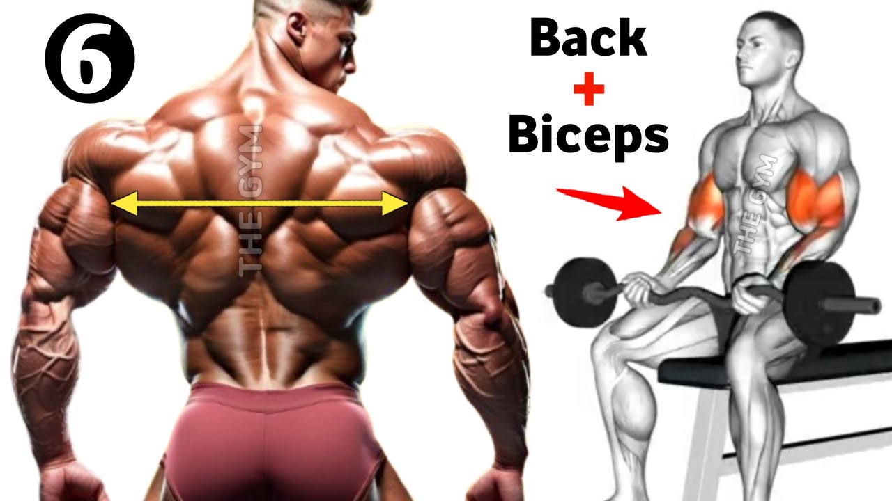 6 Best Back And Biceps Workout At Gym - THE GYM
