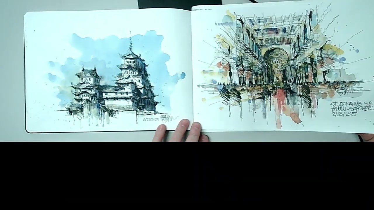 Haskell Sketchers Sketchbook 1 - page turn