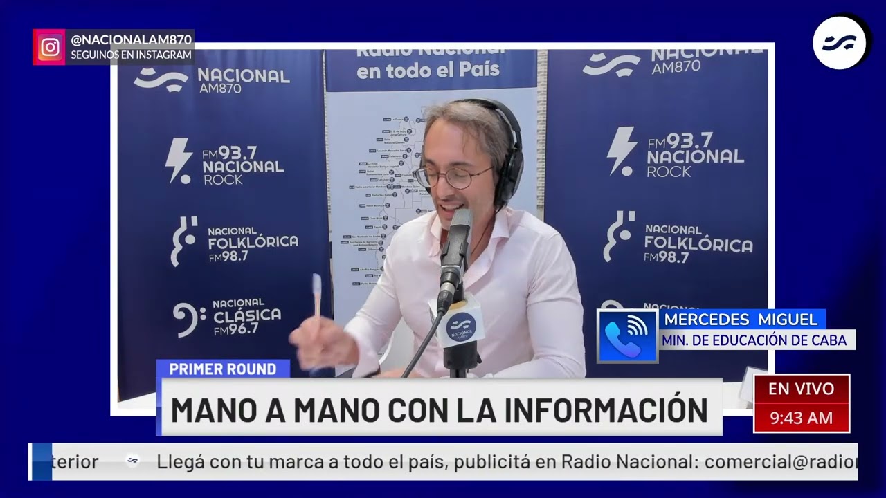 MERCEDES  MIGUEL, MINISTRA DE EDUCACIÓN DE CABA, EN PRIMER ROUND