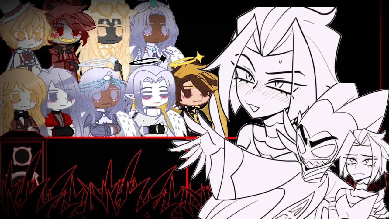 (🇧🇷🇺🇸🇲🇽) Hazbin Hotel react to Adam y Lute_Discutiendo por una habitación.
