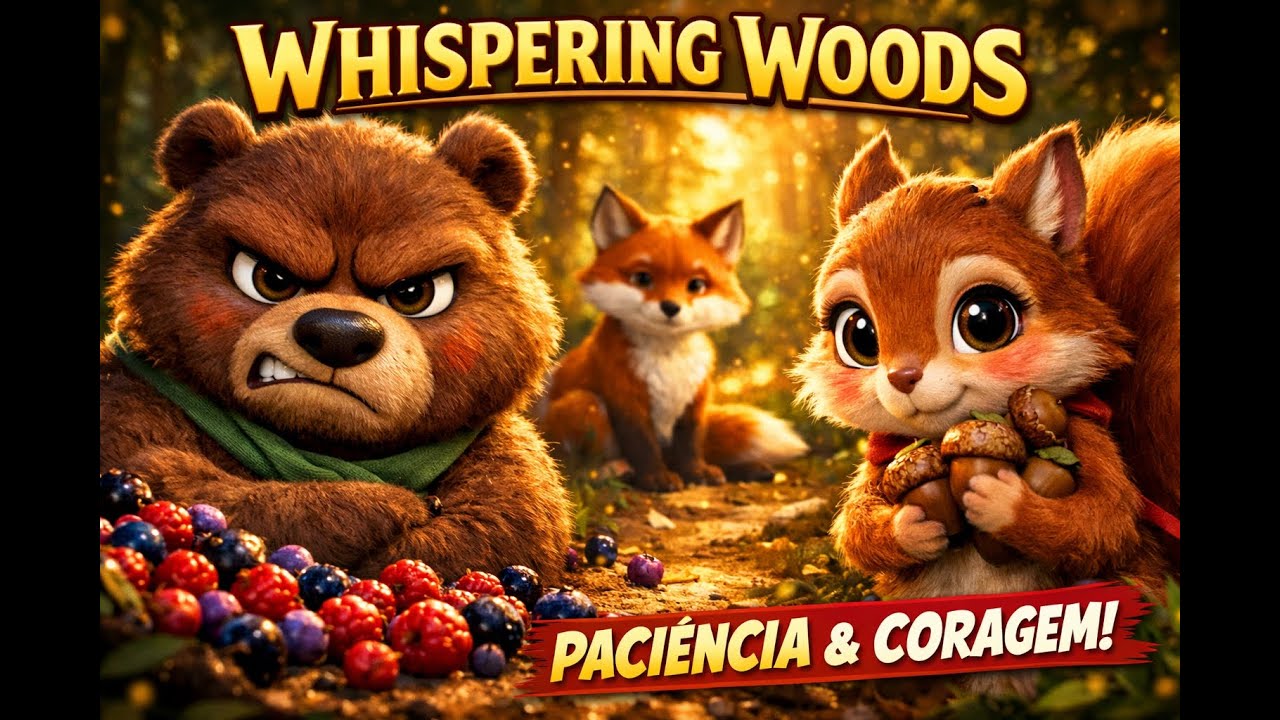 Whispering Woods 🌲✨ | O Urso Rabugento Aprendeu a Ter Paciência (História Emocionante)