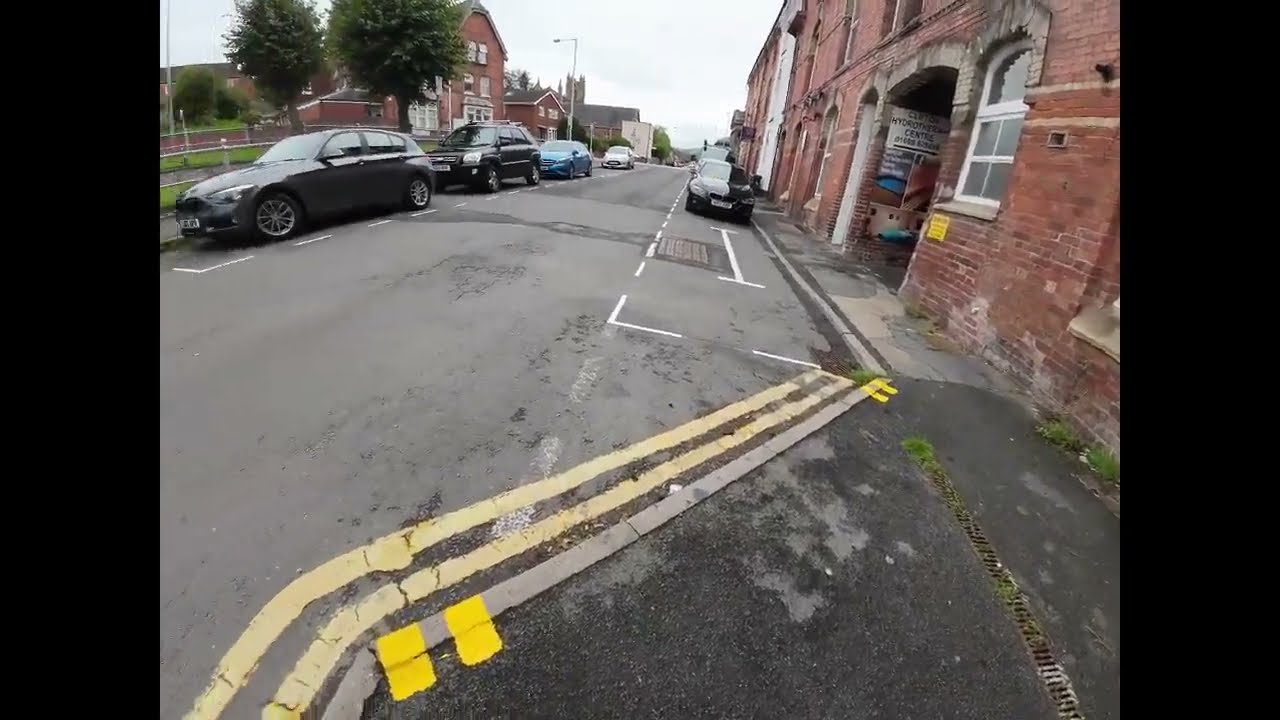 Beware Traffic Warden New Road Markings All Over Newtown Powys Town Centre