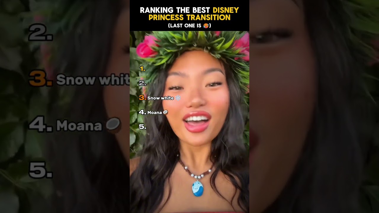 Ranking The Best Disney Princess Transition #shorts #tiktok #usa #disneyprincess