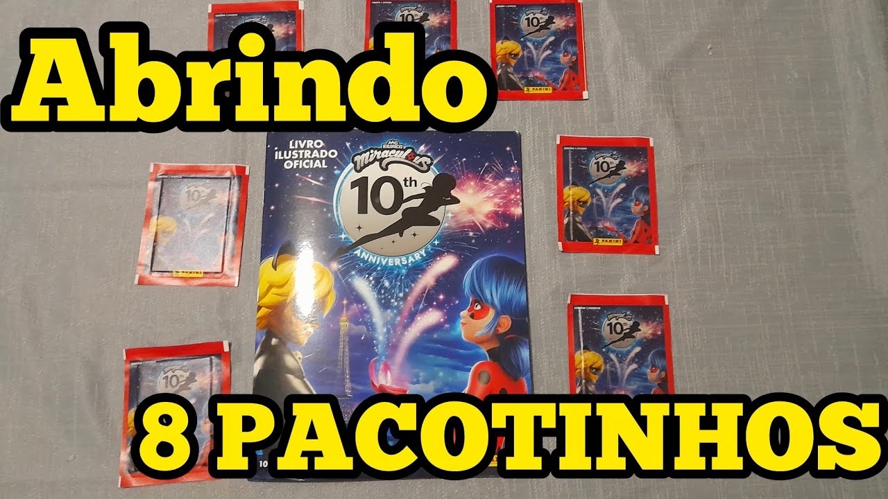 Abrimos mais 8 pacotinhos do Álbum da Lady Bug. #panini #ladybug 
