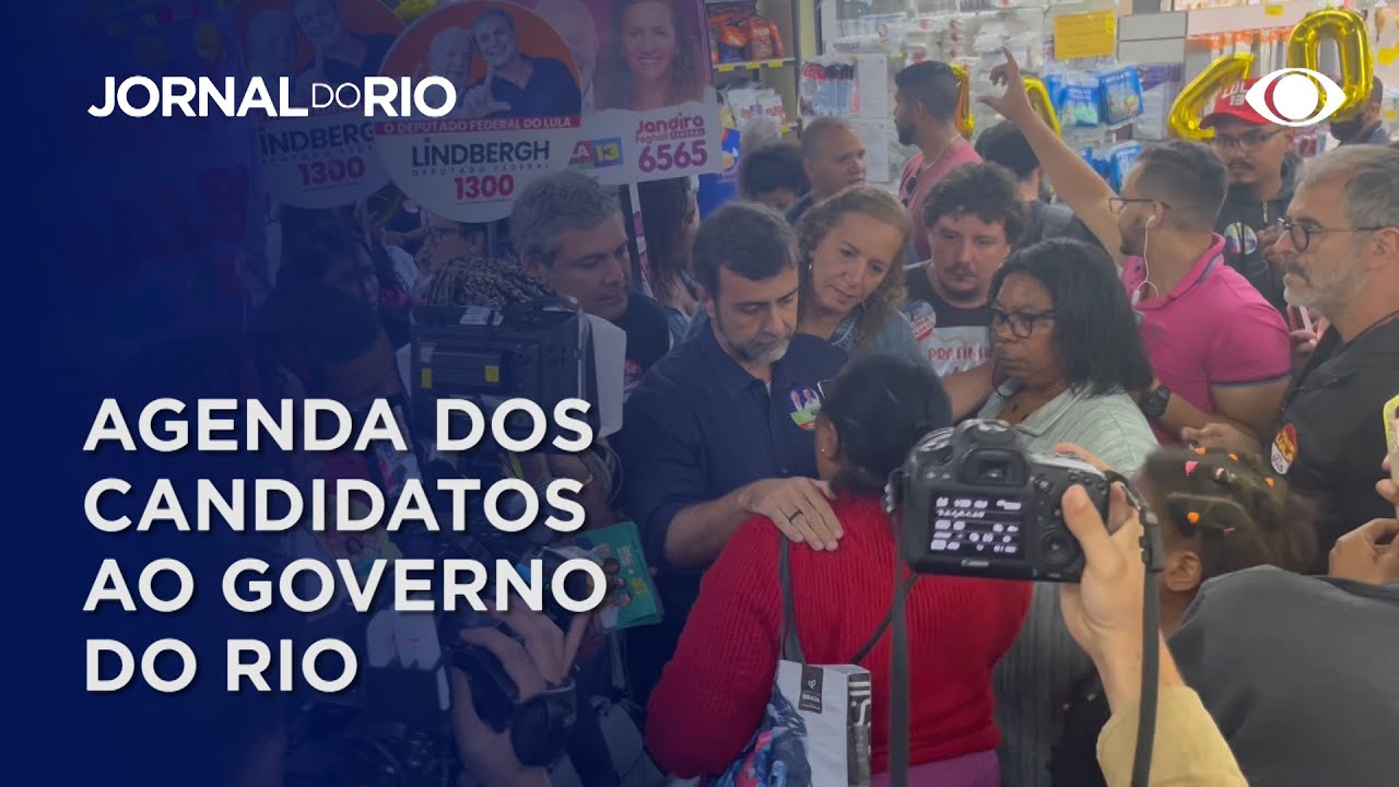 Elei&ccedil;&otilde;es 2022: agenda dos candidatos ao governo do Rio