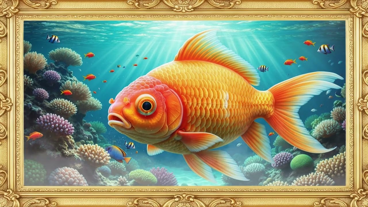 Relaxing Fish Frame TV Art | 4K Aquarium | Frame Tv Art Wallpapers