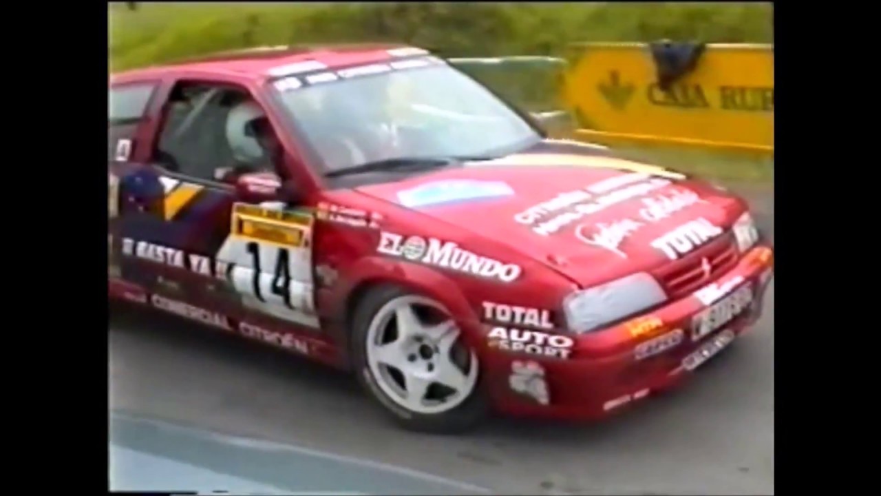 Alfredo del Aguila Citroen zx Campeonato de españa de rallys 1996