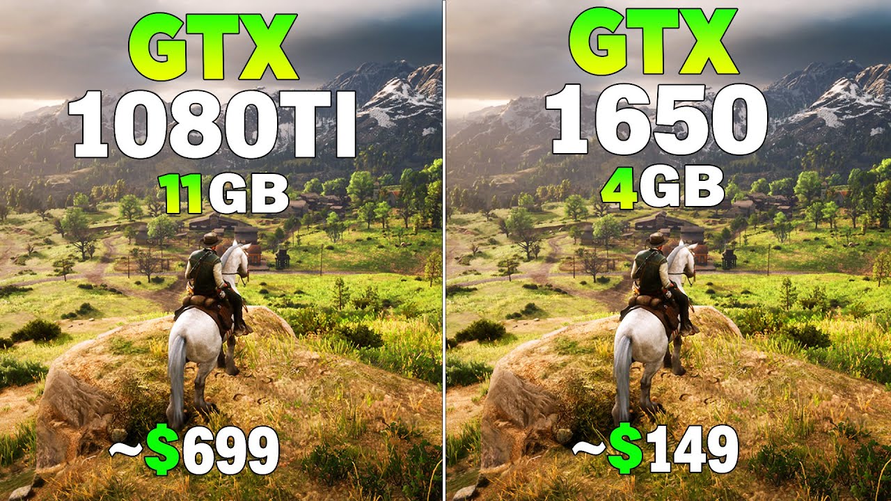 GTX 1080 Tİ vs GTX 1650 - Test in 8 Games
