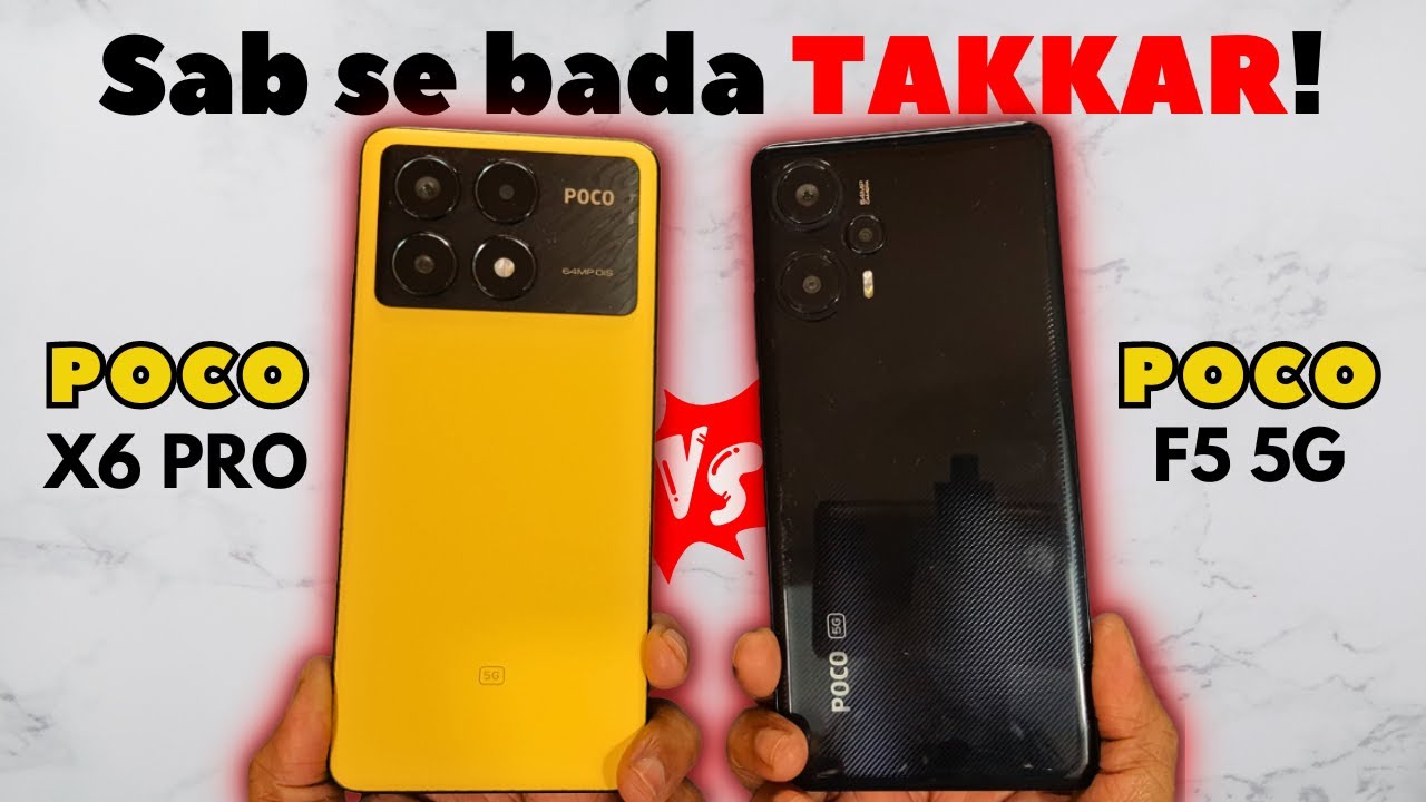 POCO X6 Pro vs POCO F5 | Speed Test, Display, Speaker and more.