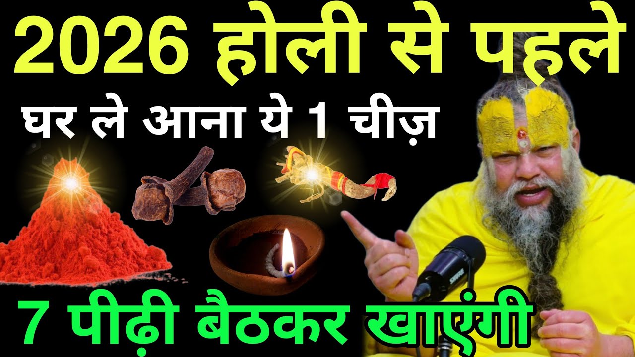 3 मार्च 2026😱होली से पहले घर ले आना, ये 1 चीज 7 पीड़ी बैठकर खाएंगी #premanandji 