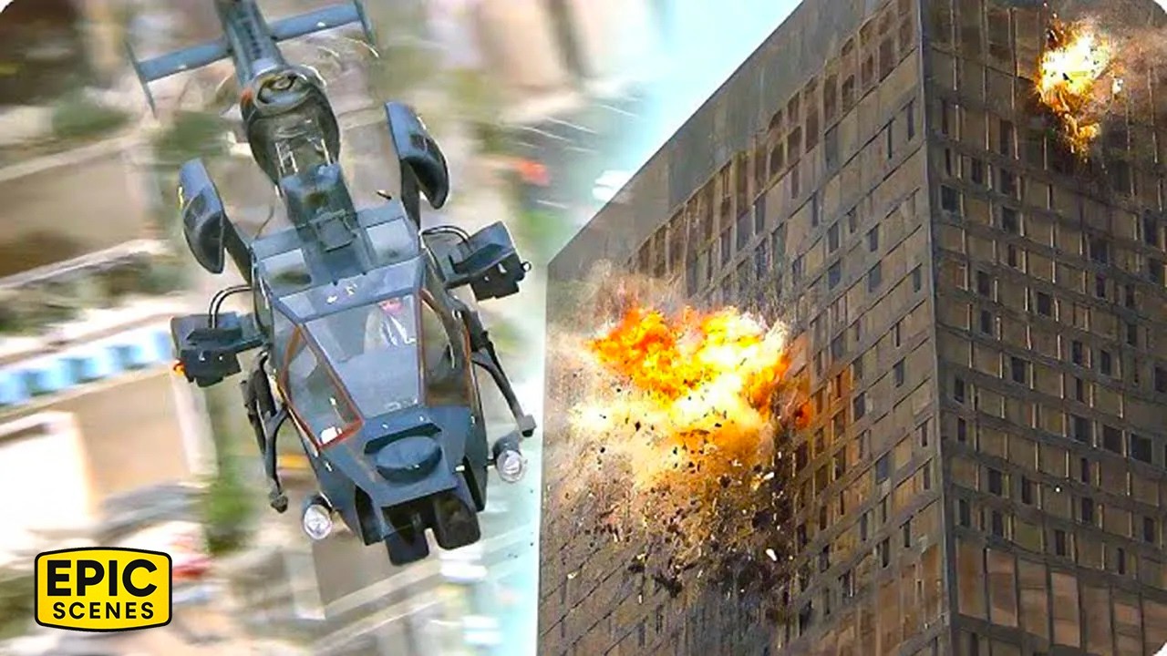 Dogfight Over The Streets Of LA - Blue Thunder